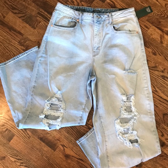 Wild Fable Super High Rise Baggy Distressed Jeans - Picture 2 of 16